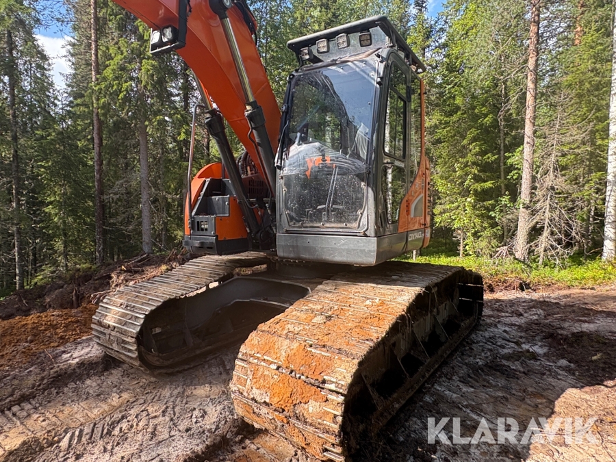 Grävmaskin Doosan/Kessla DXR140LCR-5 / 25RH med skördaraggregat 