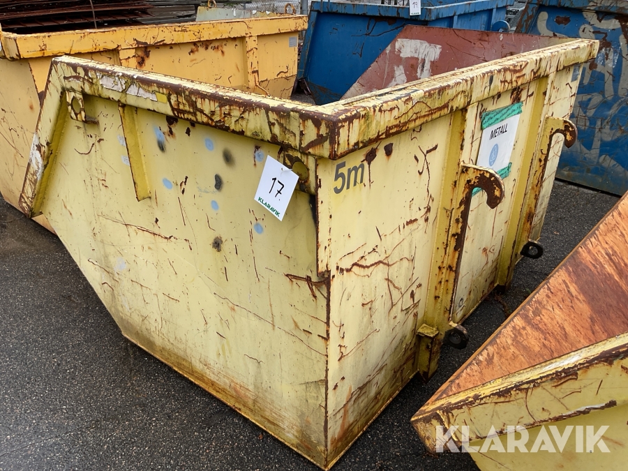 Sopcontainer Dinacon Stora BM 5m3