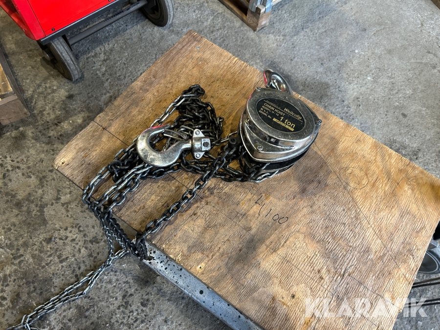 Kedjeblock Wellculip H-10 1 ton