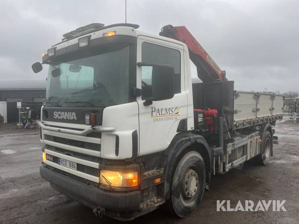 Tipp och Kranbil Scania P94GB4X2NZ Palfinger PK16502