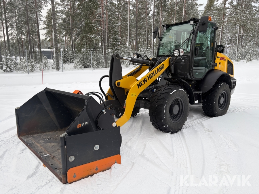 Hjullastare New Holland W80C 4WD med redskap