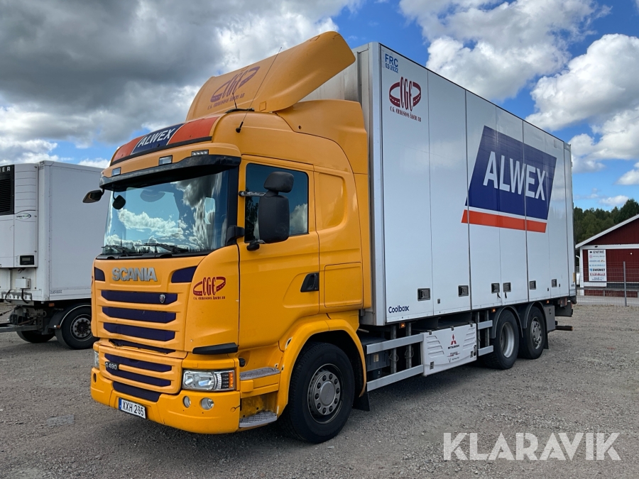 Lastbil Scania G490 med kylaggregat