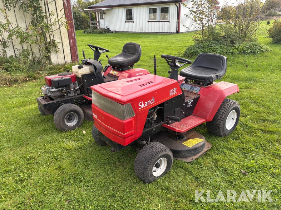 Åkgräsklippare 2 st Skandi & Jonsered Sk1238A & LTH15