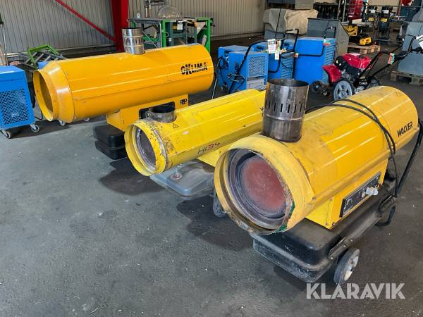 Värmekanon Bimmedu BM2 Och Wacker Se200 / Heater HI 34 / HI 47 3st