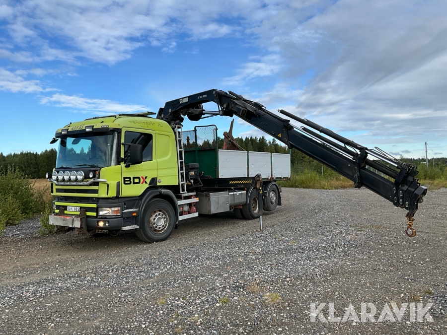 Kranbil Scania P114GB 6X2 med plogutrustning