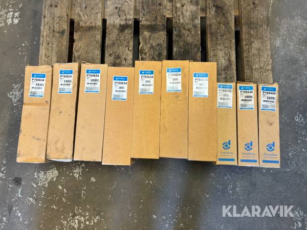 Hydraulfilter till lastbilsmonterade kranar Donaldson 10 st