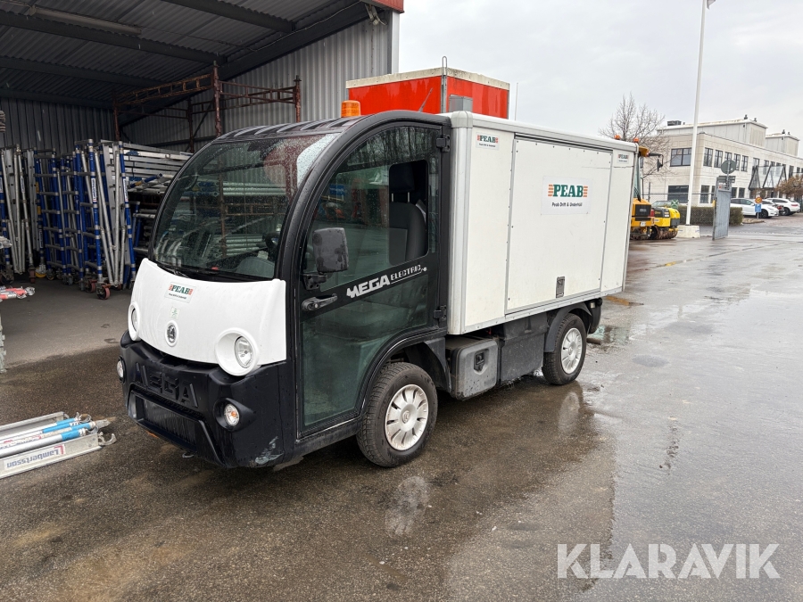 Elbil Mega M10 med skåp