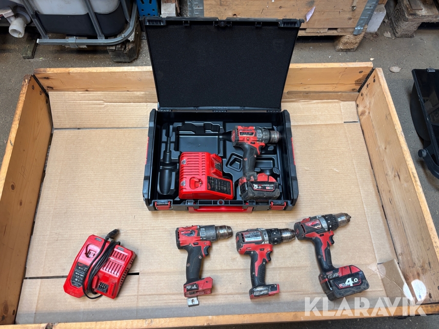 Skruvdragare Milwaukee 4 st