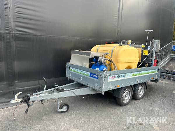 Hetvattentvätt med släpkärra K-vagnen K-heat Maxi71