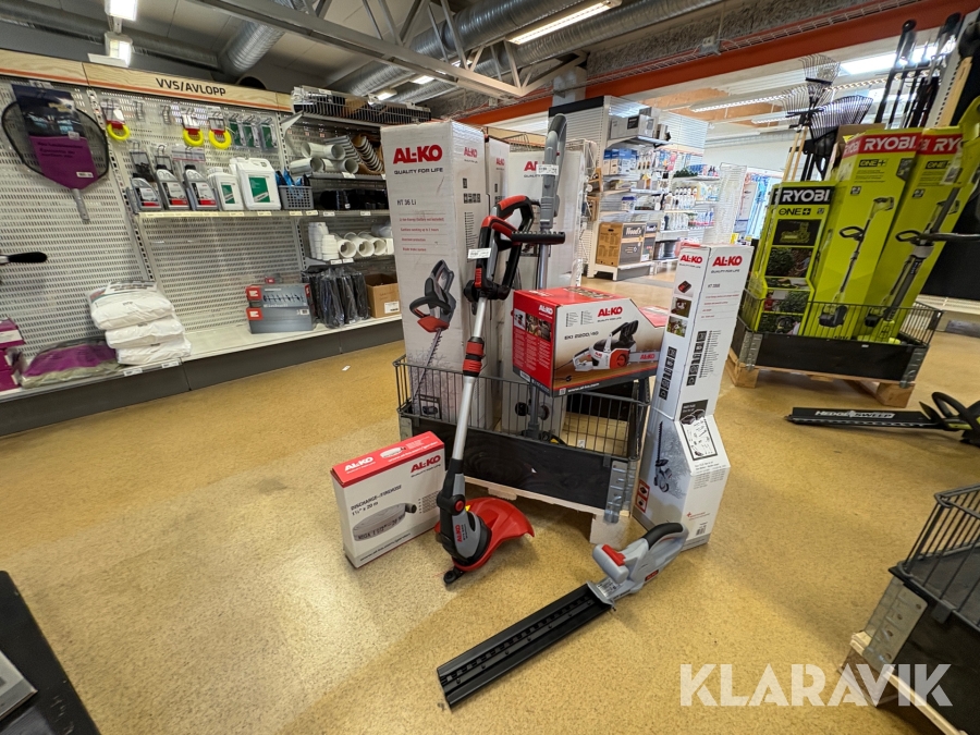 Parti med eldrivna trädgårdsmaskiner AL-KO