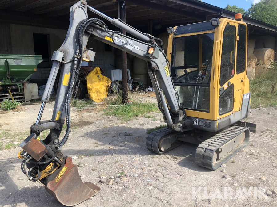 Minigrävmaskin Volvo EC20B med tiltrotator