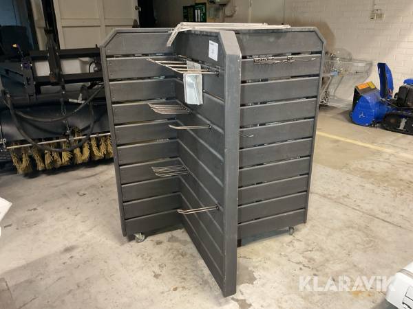 Butiksinredning hylla på hjul