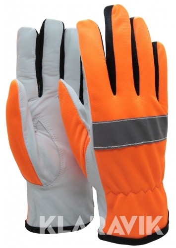 120 par vägarbetshandske orange med reflex