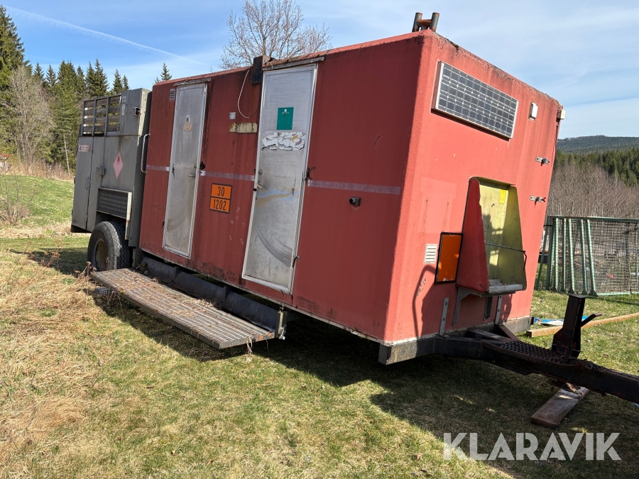 Depåvagn Orustverken Depå med bränsletank