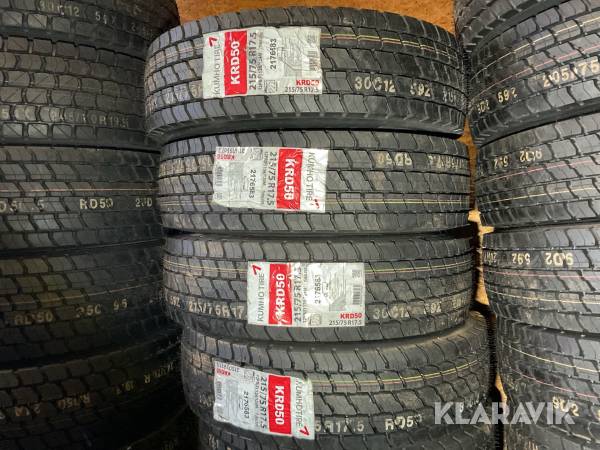 Lastbilsdäck Kumho 215/75R17.5 4st