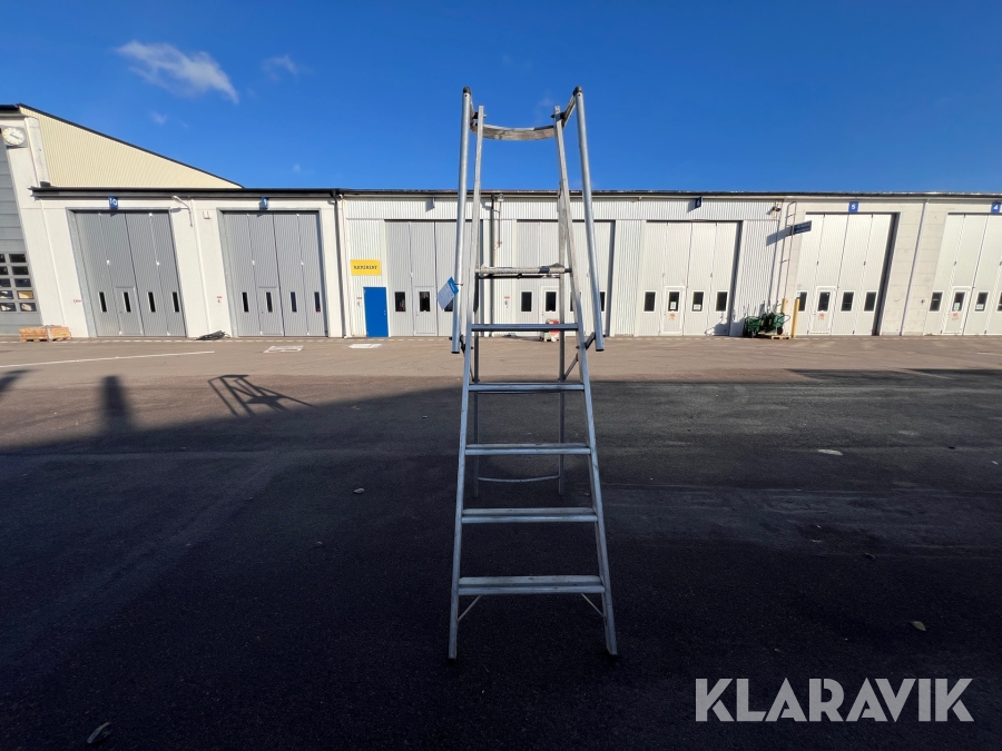 Trappstege med plattform Zarges 6 steg 1,6m