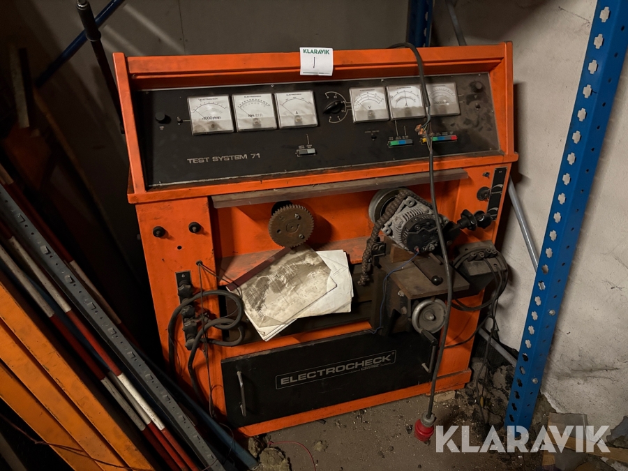 Generator- & startmotortestare Electrocheck Test system 71