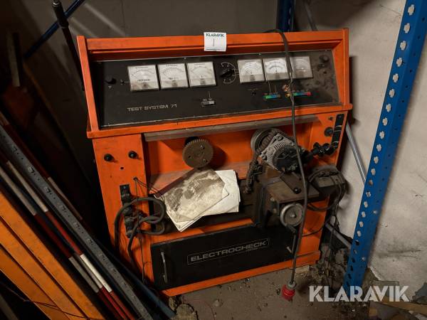 Generator- & startmotortestare Electrocheck Test system 71