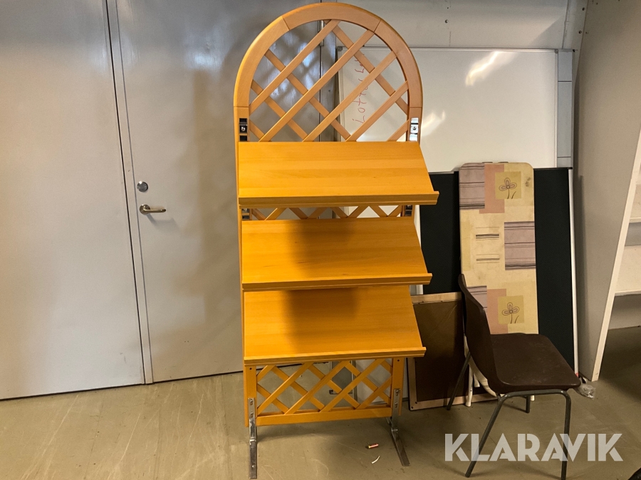 Tidskriftshylla med 3 hyllplan