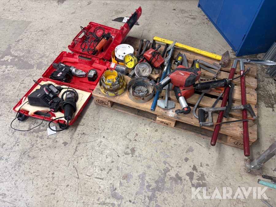 Parti med handverktyg