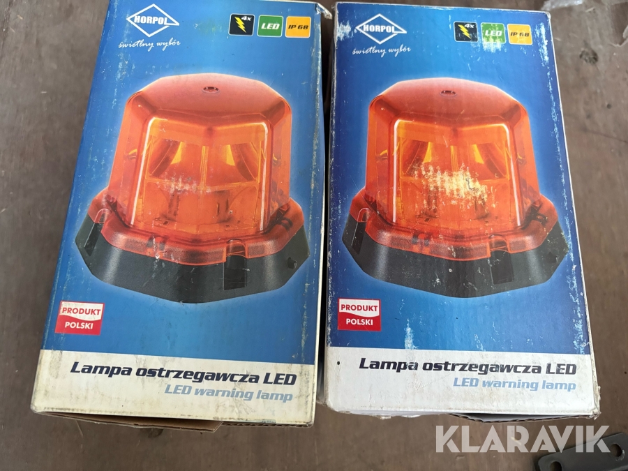Varningsljus 2 st HORPOL IP6B