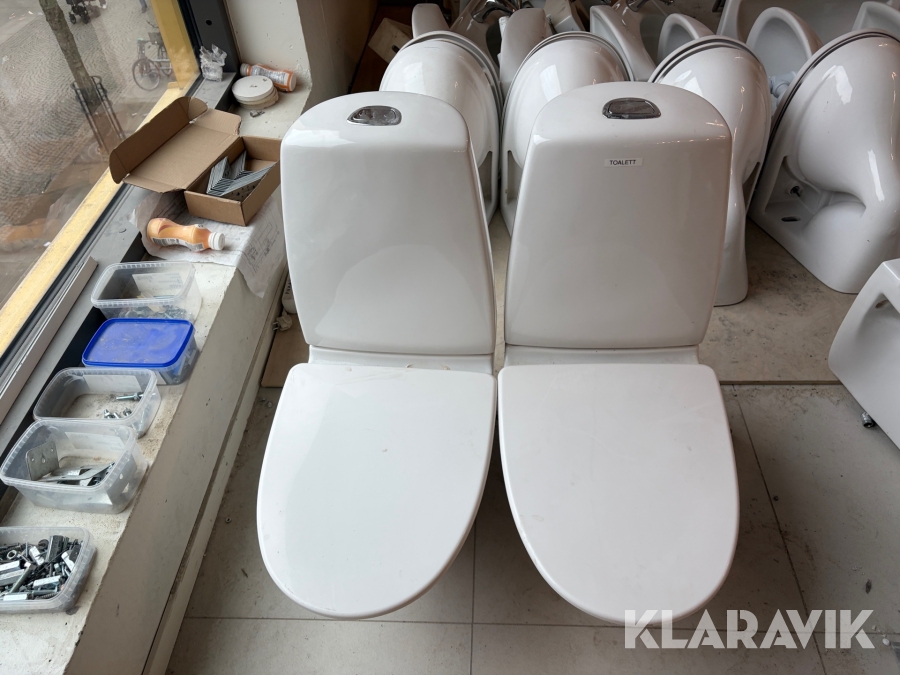 WC - stol, vägghängd 2 st