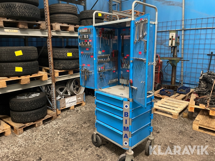 Verkstadskåp Bima med verktyg