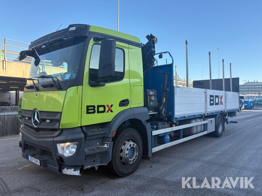 Kranbil Brädgårdsbil Mercedes-Benz Actros