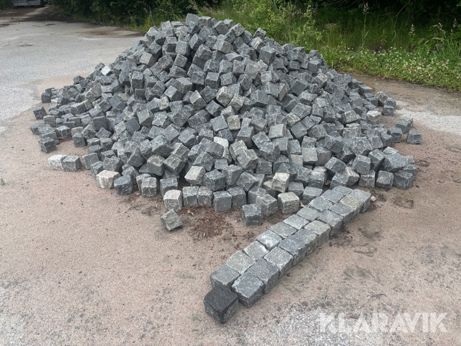 Smågatsten 10/10 Svart - Totalt cirka 5 ton