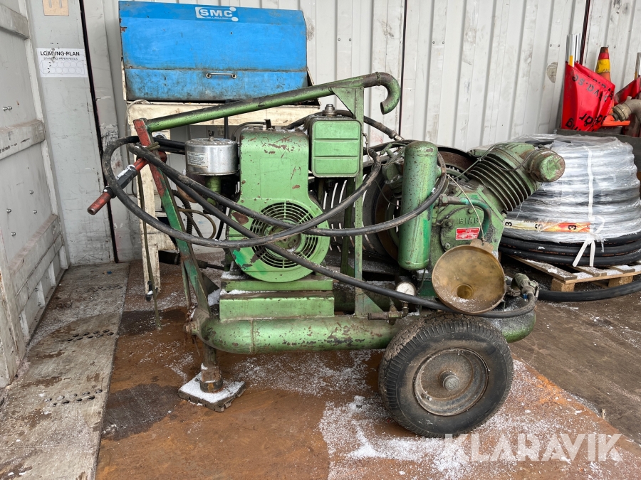 Bensinkompressor Biab med handstart