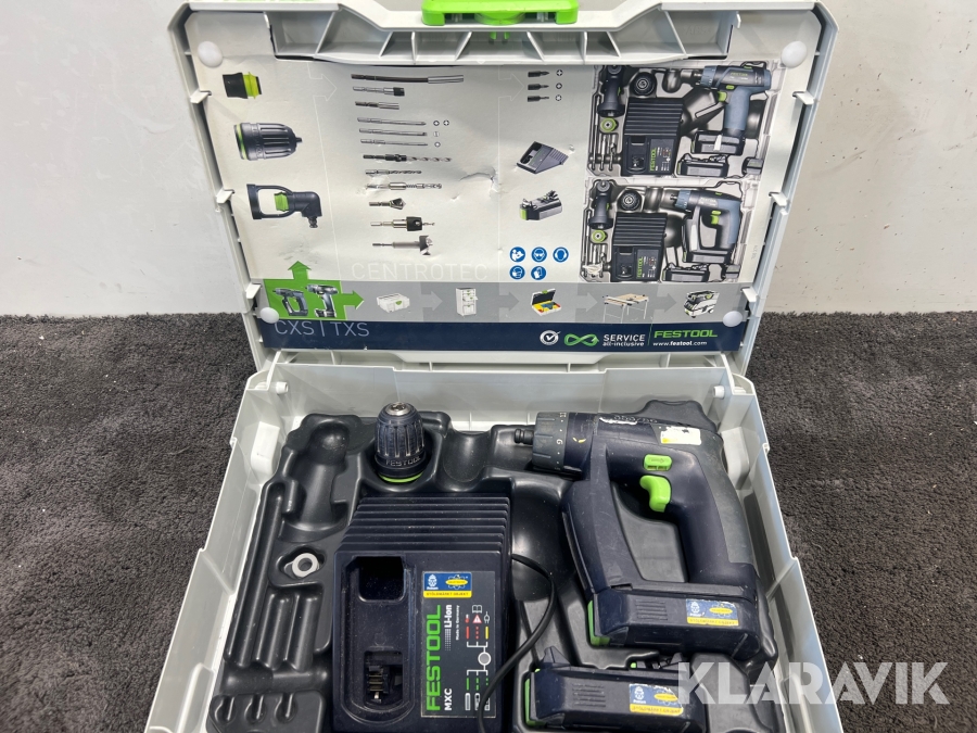 Vinkelborrmaskin Festool Cxs L12.6-set
