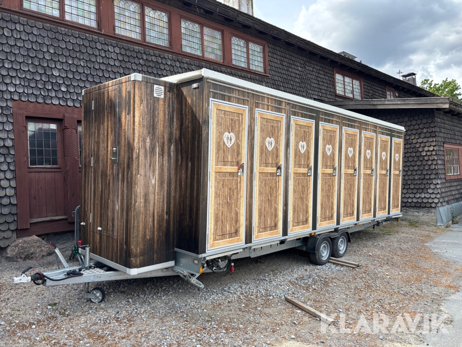Toalettvagn Scanvogn 16 platser