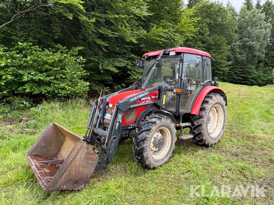Traktor Zetor 73 41 Super Turbo med lastare och redskap