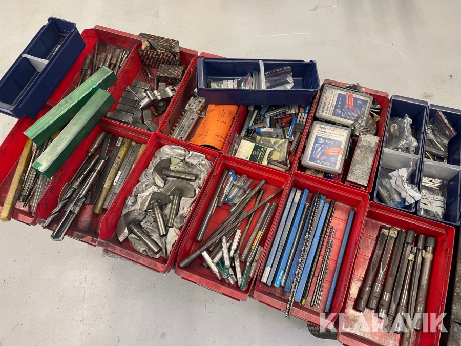 Diverse borr, fräs med mera