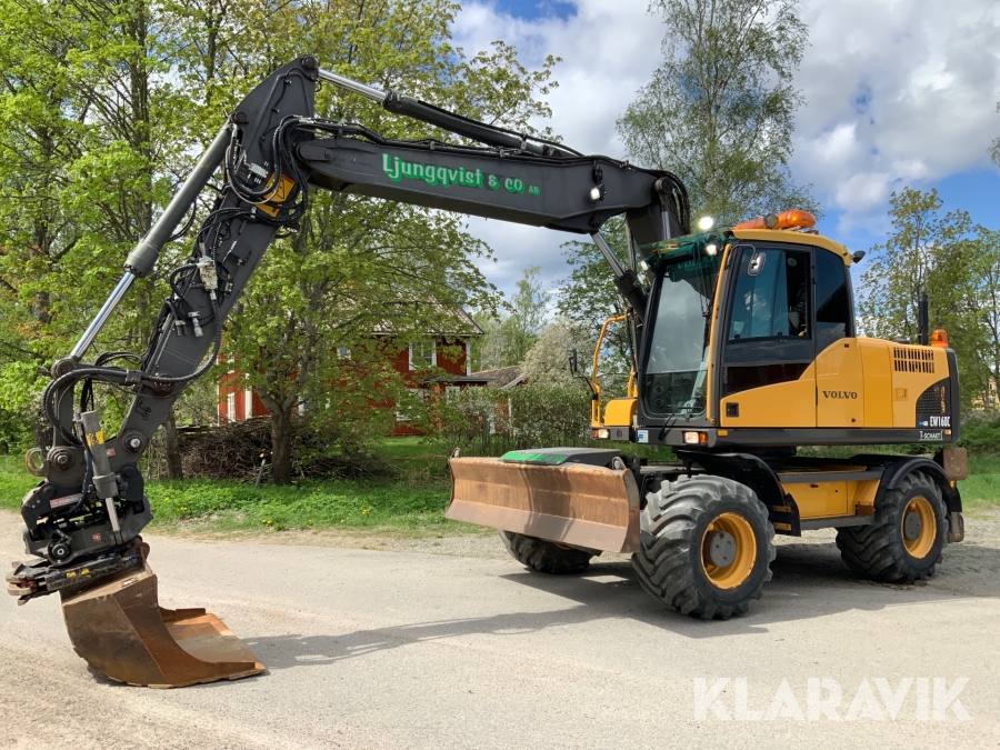 Grävmaskin Volvo EW 160C, Vingåker, Klaravik auktioner