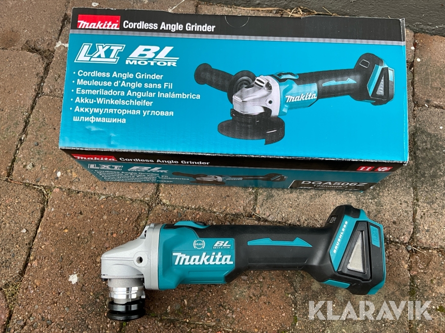 Vinkelslip Makita DGA506Z 18 V, 125 mm.