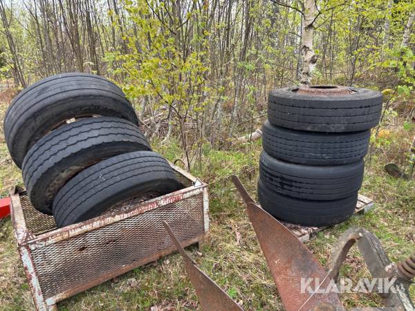 Entreprenaddäck 265/70R19.5 8 st