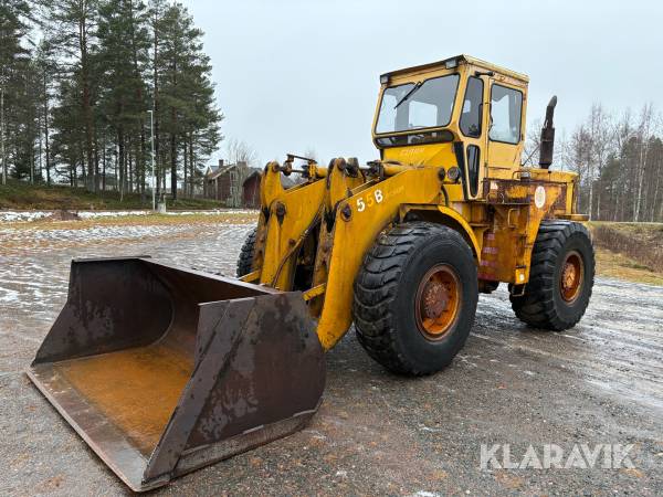 Hjullastare Michigan Clark 55B med redskap och dokumentation