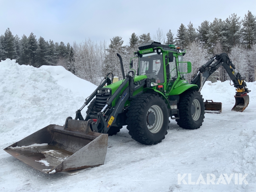 Grävlastare Lännen 860C med flera redskap