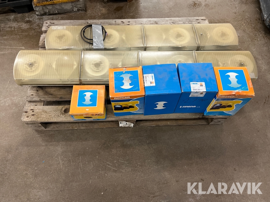 Blixtljusramp 2 st / Rotationsljus 4 st