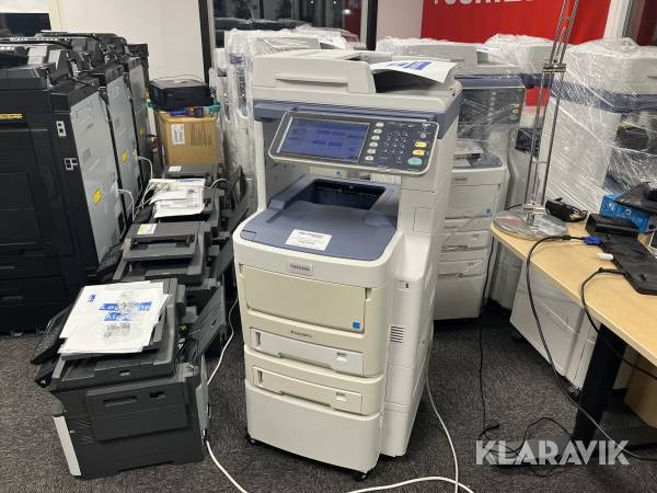 Multifunktionsskrivare A4 Färg Toshiba e-studio 287CS 2 kassetter, skåp