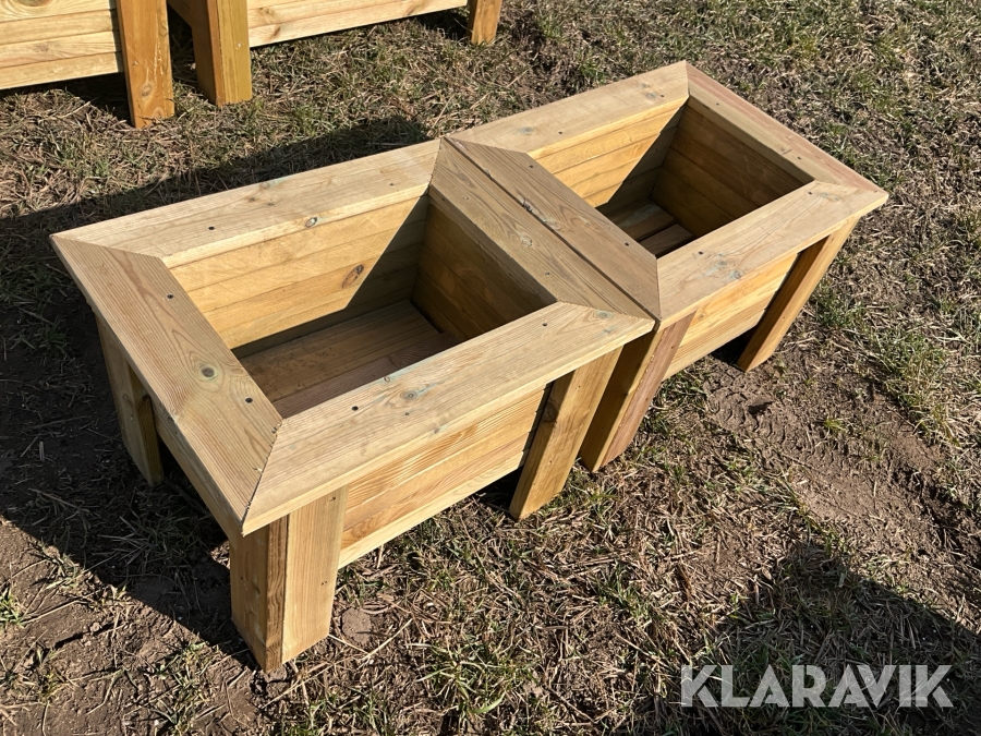 Blomsterlådor 60 x 50 cm 2 st