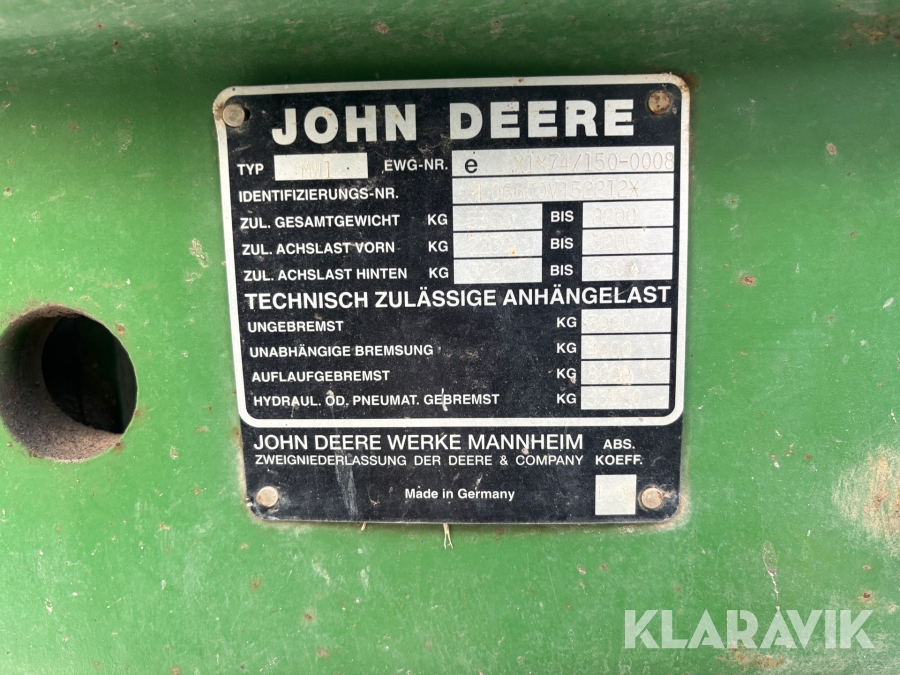 Traktor John Deere 6600