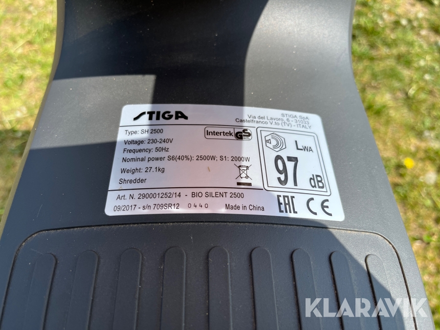 Biotrituratore Elettrico STIGA Bio Silent 2500 - 2500W, Rullo 8 Denti, Per Giardino - Foto 10