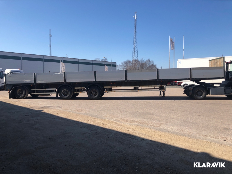 Flaktrailer Renders 3-axl 16,2 m Nybesiktigad