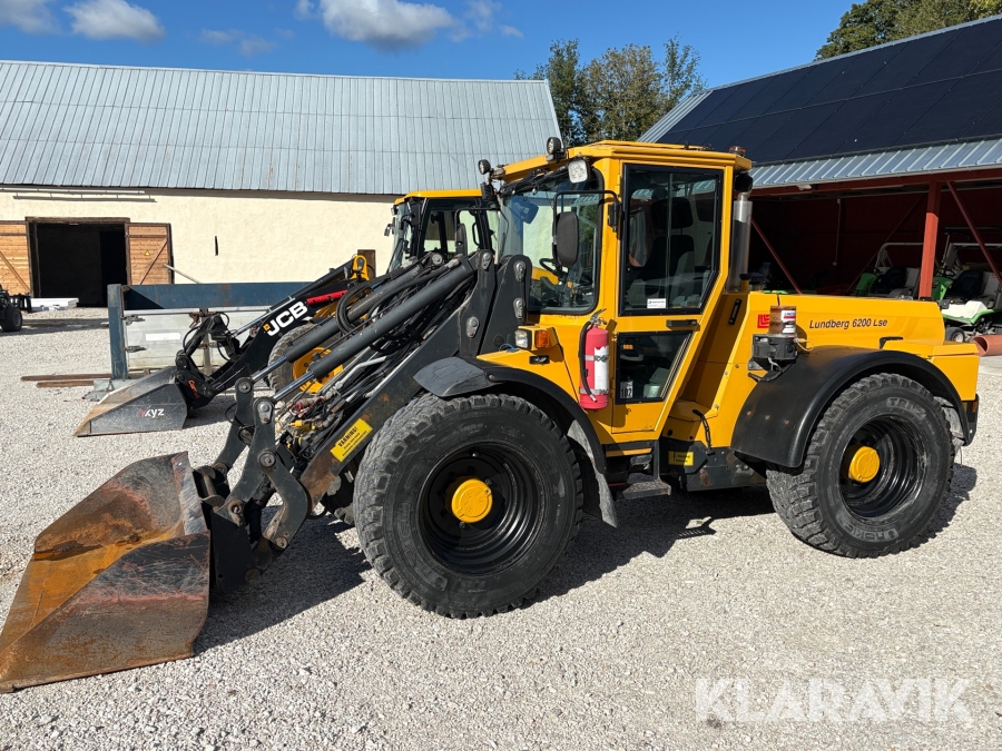 Hjullastare Lundberg 345 LSE 6200 med redskap