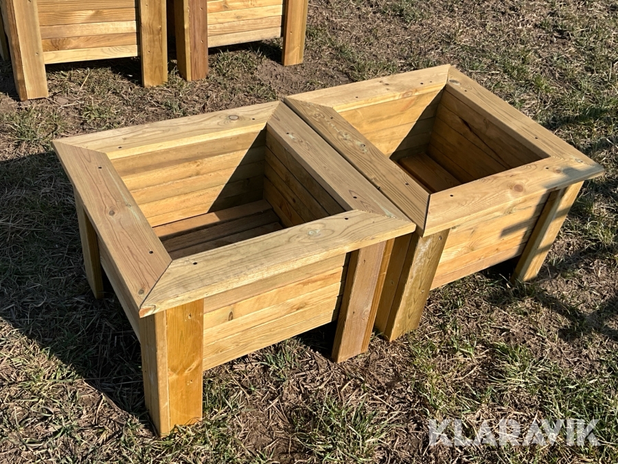 Blomsterlådor 60 x60 cm 2 st