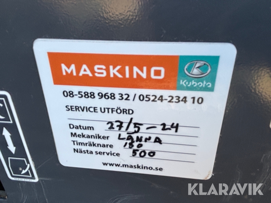 Grävmaskin Kubota KX080-4ax2, Södertälje, Klaravik auktioner