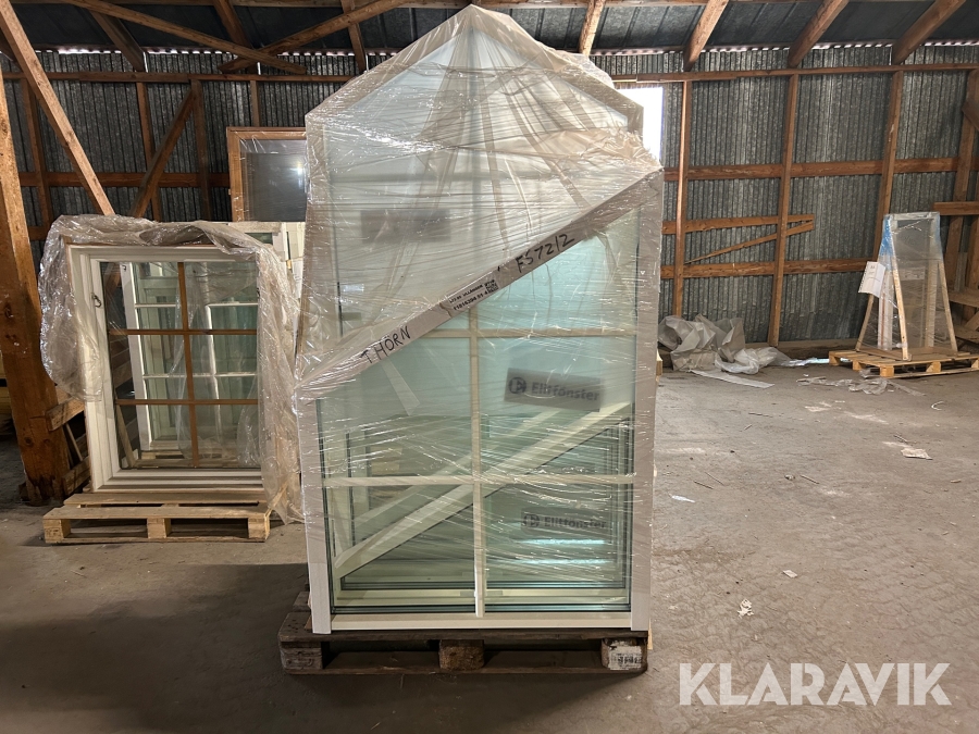 Fönsterparti Elitfönster Aluminium fast