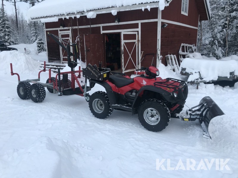 ATV med timmervagn Honda TRX 500 FPA